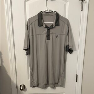 Born Primitive Gray Polo Shirt with Dark Accents